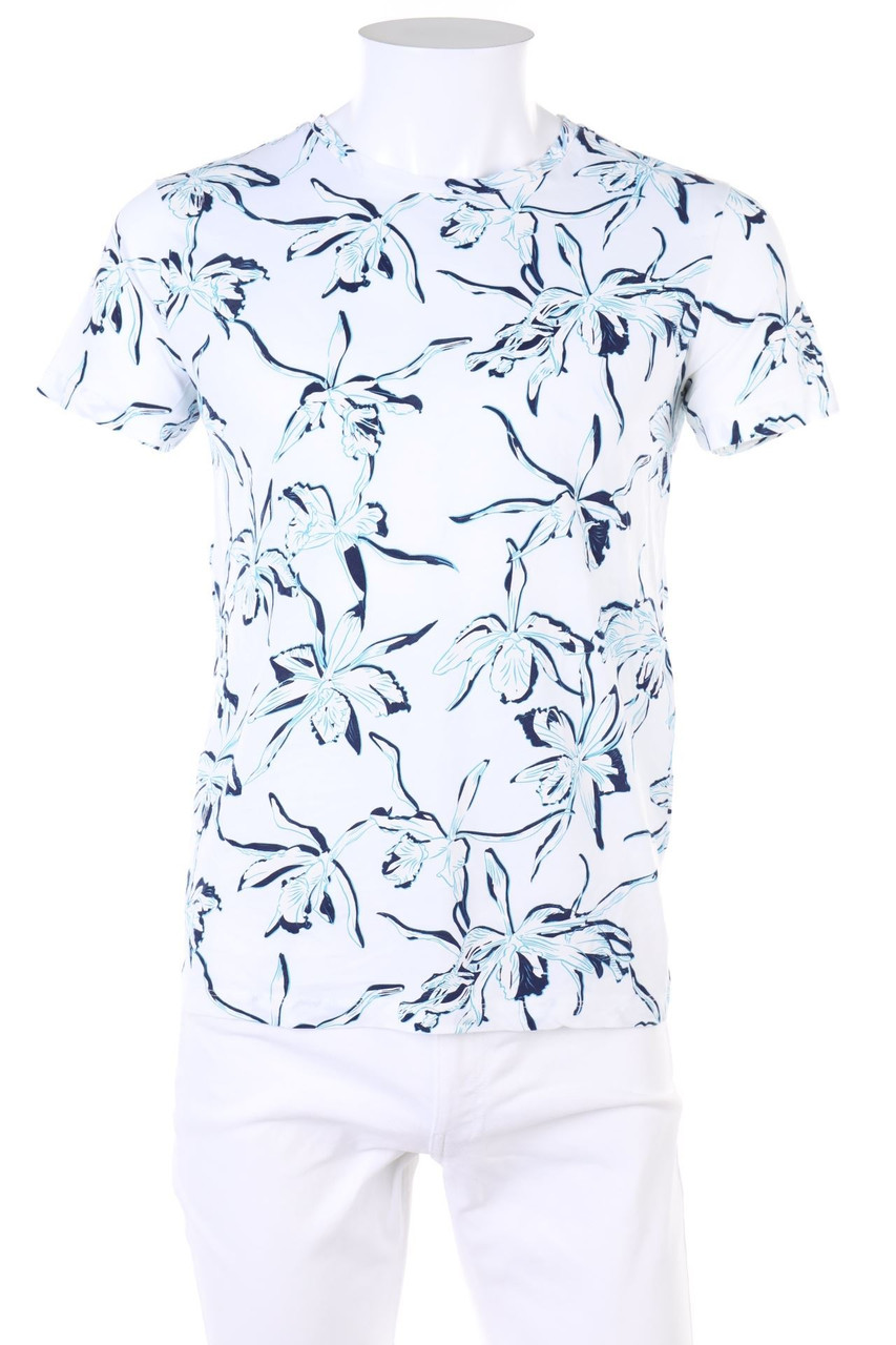 H&M - T-Shirt mit Blumen-Print - S