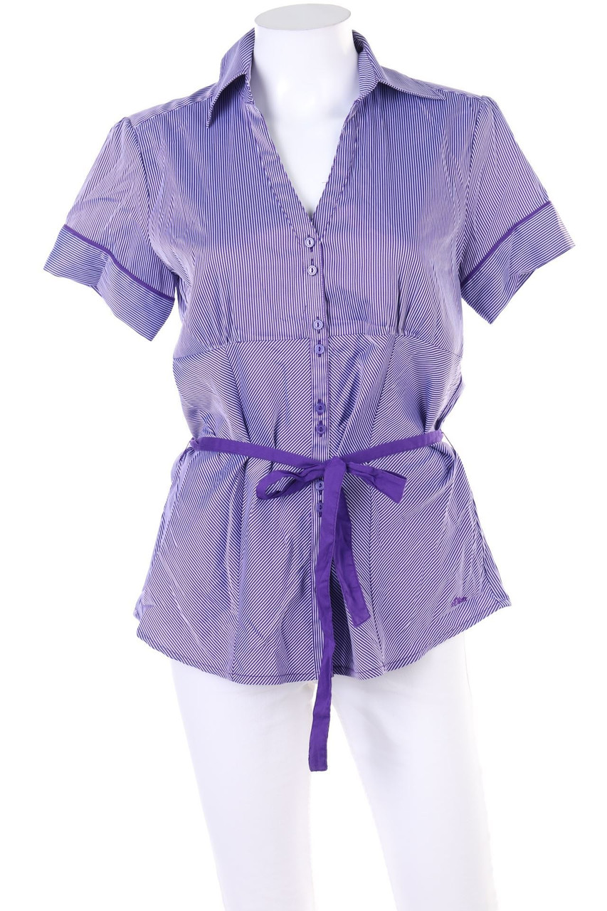 s.Oliver - Hemd-Bluse mit kurzem Ärmel mit Streifen - D 40