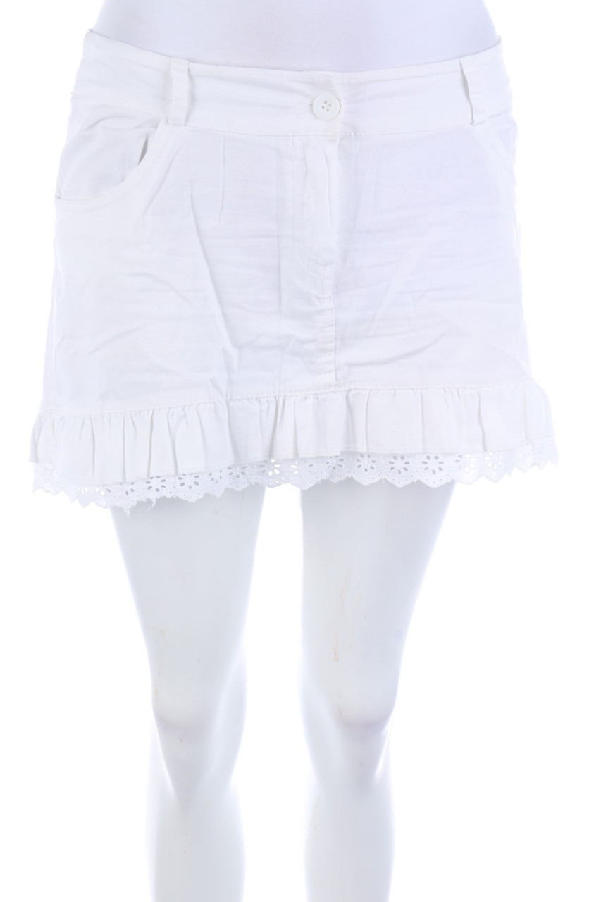 PRONTO - Minirock im Layer Look mit Lochspitze - L