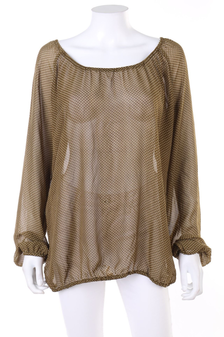 soyaconcept - Polka Dot-Bluse mit Gummizug - XL