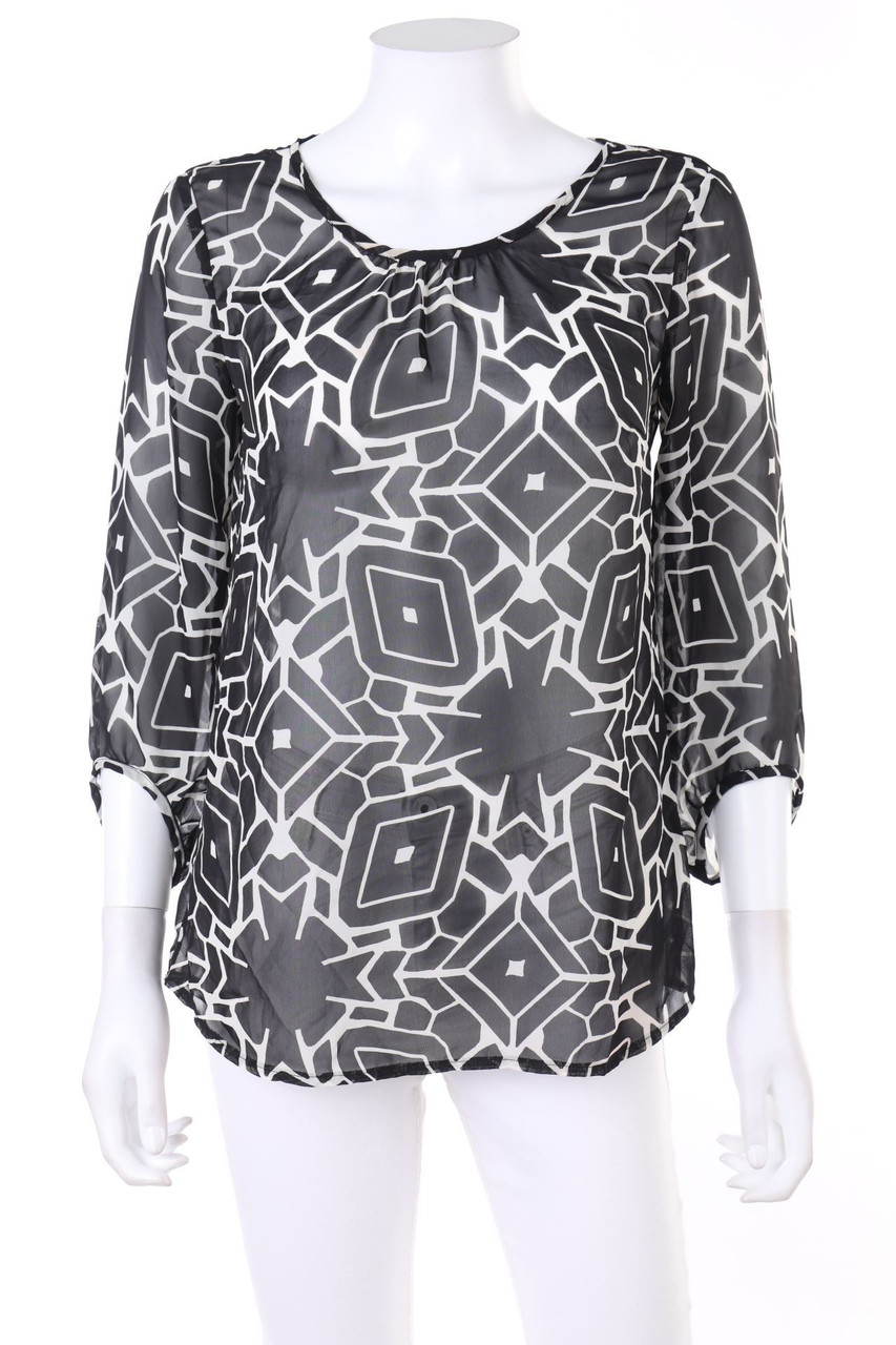 BETTY & CO - Print-Bluse mit 3/4-Ärmel - D 34