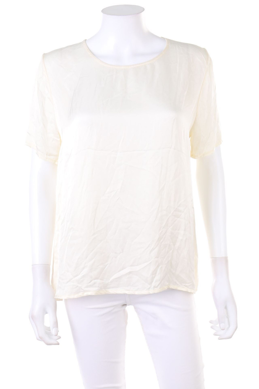 MARKUP - Kurzarm-Bluse aus Satin - M