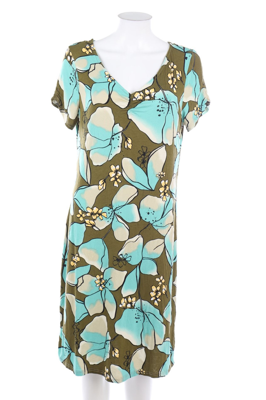 Ohne Label - Sommer-Kleid mit Raffungen - D 40