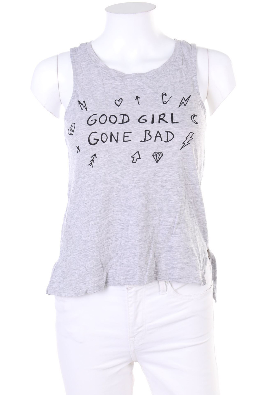 TALLY WEiJL - Top aus Baumwoll-Mix mit Statement-Print - XS