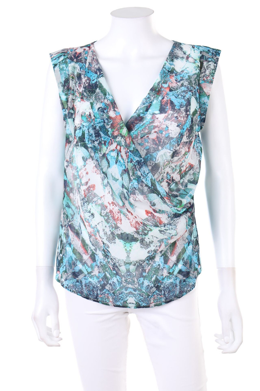 IKKS - Blusentop mit Wasserfall-Ausschnitt - M