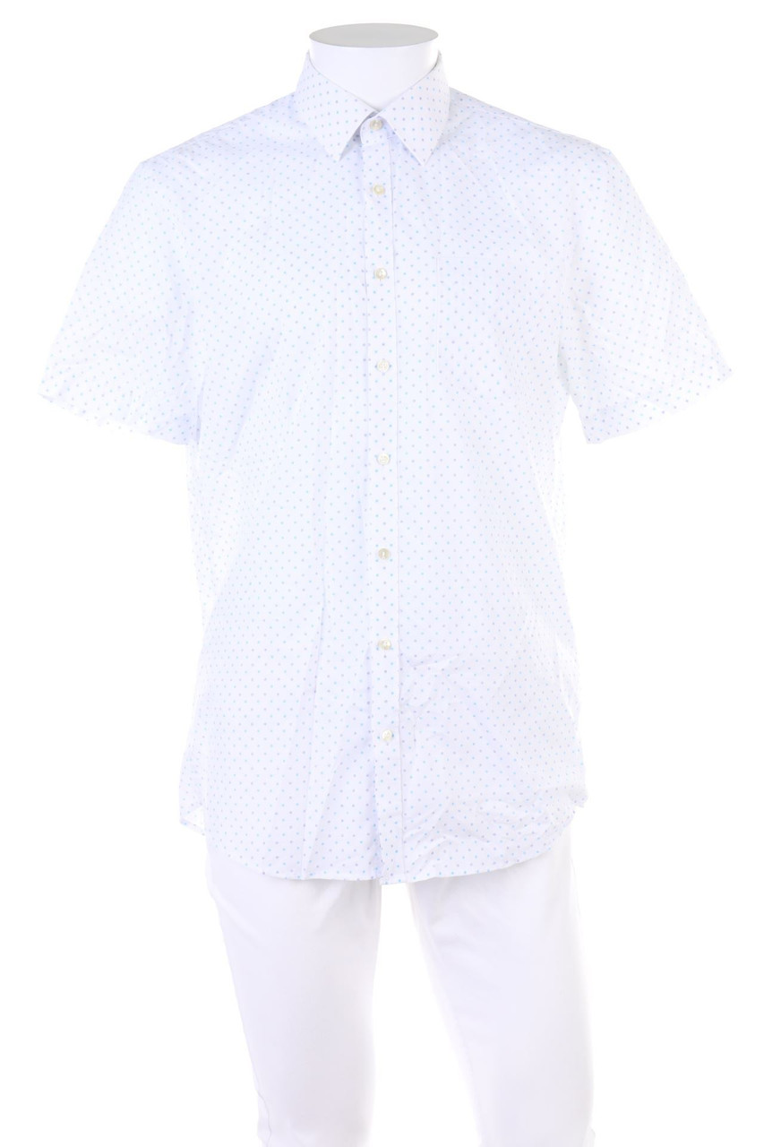 C&A - Kurzarm-Hemd mit floralem Muster - M