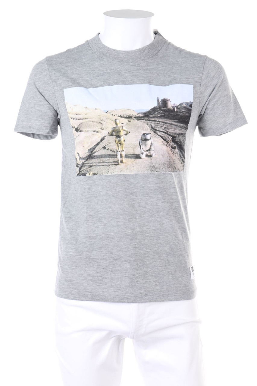 JACK & JONES - T-Shirt mit Foto-Print - S