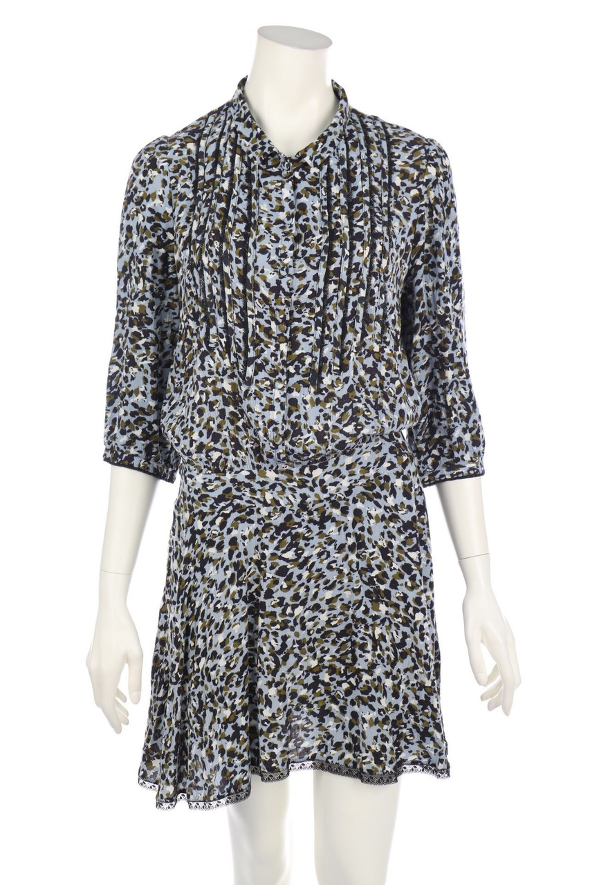 ZADIG & VOLTAIRE - Blusenkleid mit Leo-Print - S