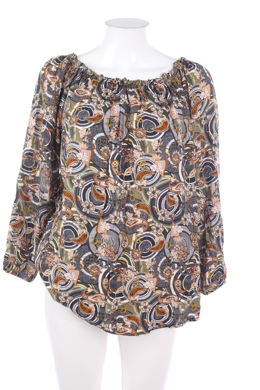 Velvet Rose - Bluse mit Blumen-Print - S