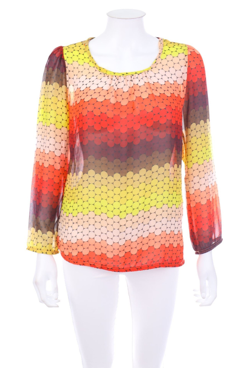 Ohne Label - Bluse mit Punkten - D 40