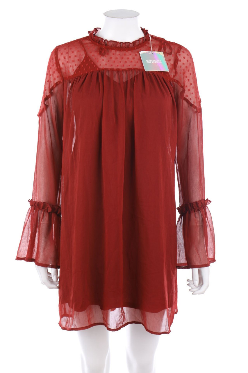 MISSGUIDED - Abendkleid mit Rüschen - D 34