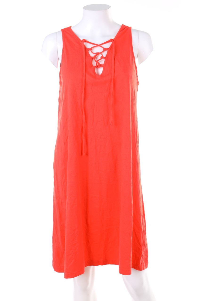 bonprix collection - Baumwoll-Kleid mit Schnürung - D 40-42