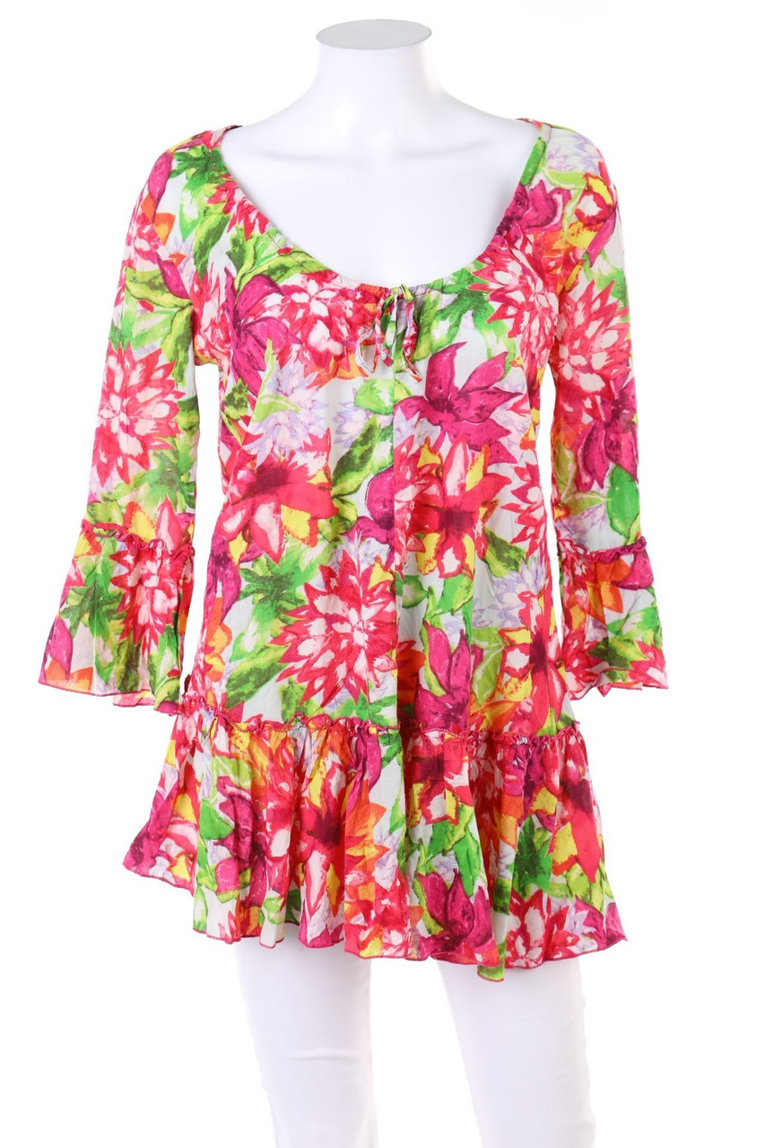 Aurobelle - Print-Bluse mit 3/4-Ärmel - S