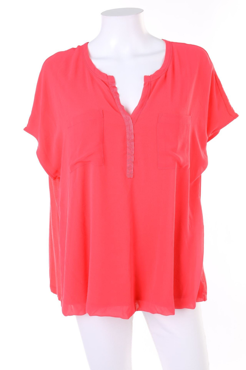 G.W. GERRY WEBER - Kurzarm-Bluse mit aufgesetzten Taschen - XL