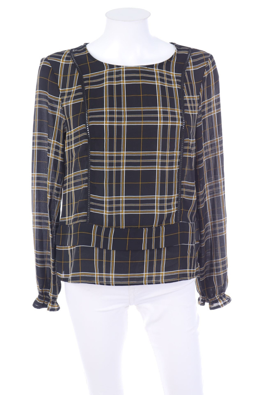 CAMAÏEU - Bluse mit Karo-Muster - S