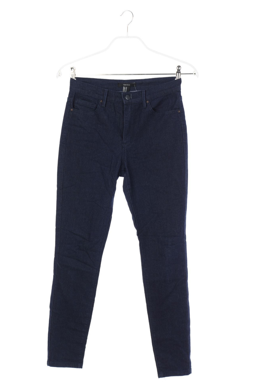 FOREVER 21 - Dark Denim Skinny-Jeans - W26