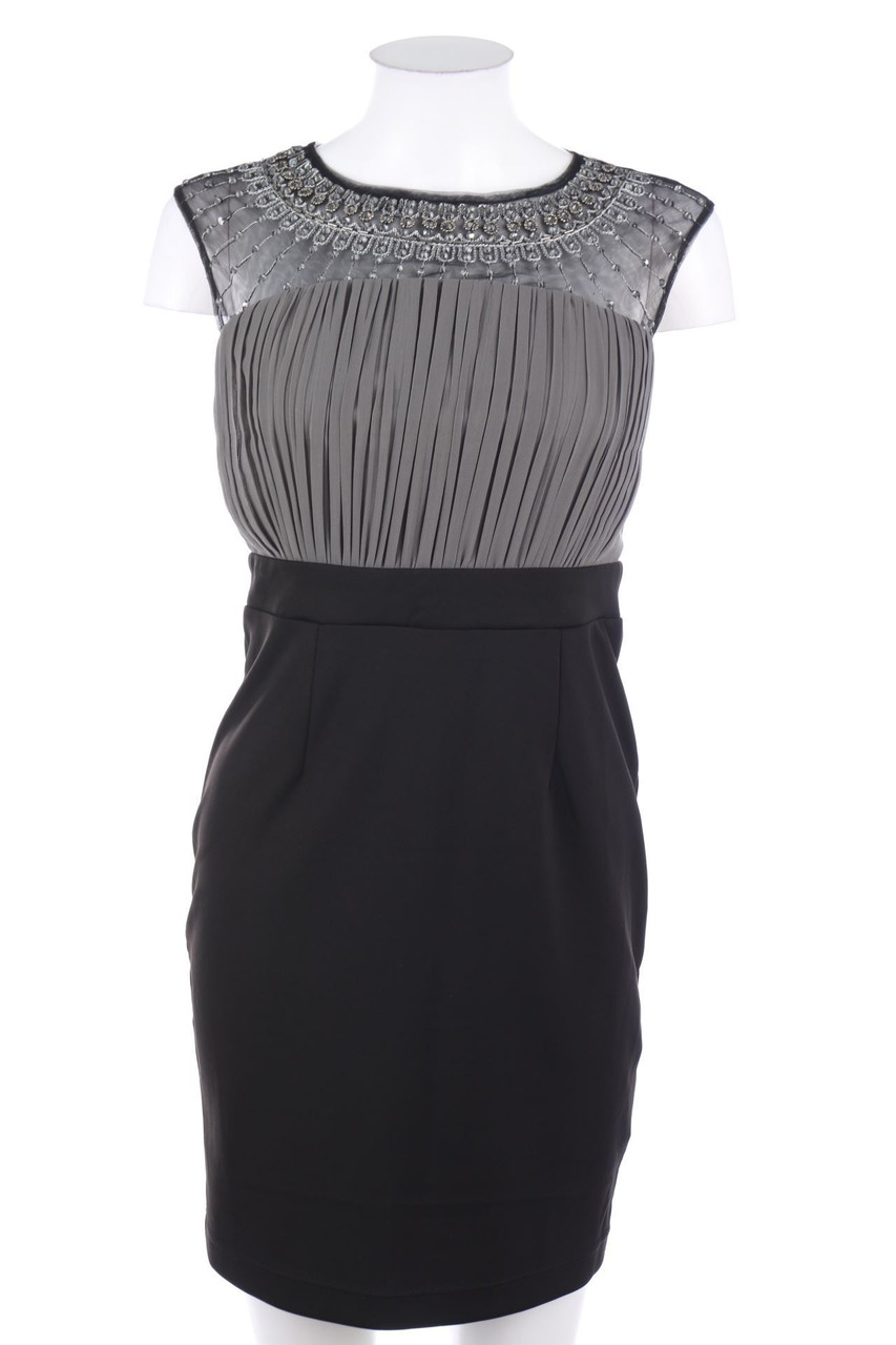 LITTLE MISTRESS LONDON - Abendkleid mit Schmuckstein-Applikation - D 34