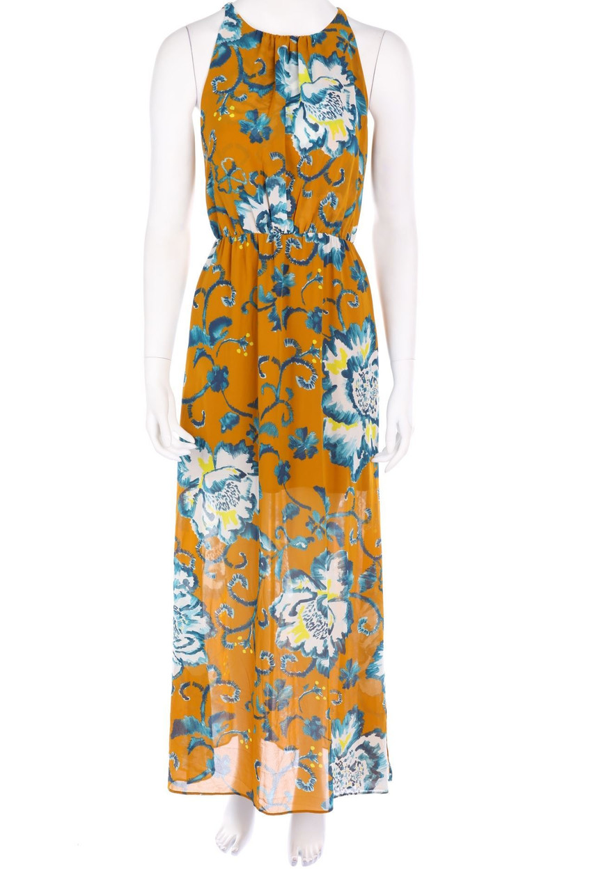 H&M - Maxi-Kleid mit Blumen-Print - D 34