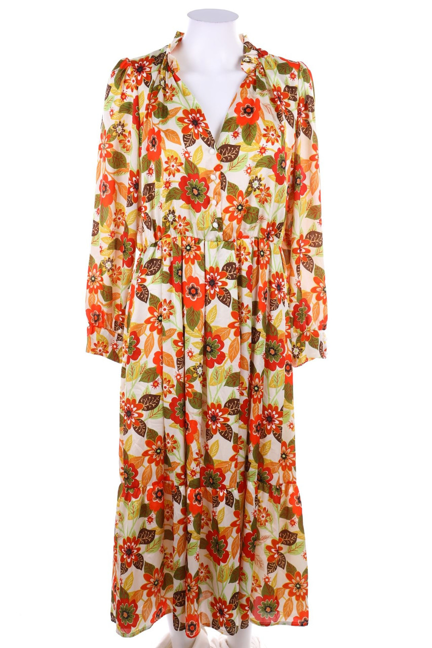 Maryley - Maxi-Kleid mit Blumen-Print - D 40