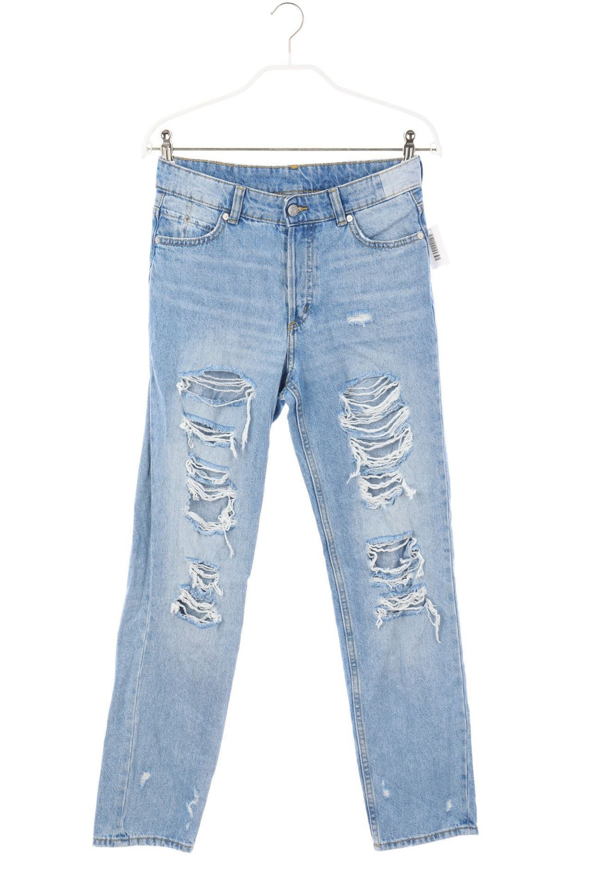 H&M &denim - Destroyed Boyfriend-Jeans - D 32