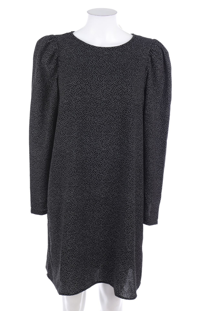 H&M - Polka Dot-Kleid mit Puffärmeln - M