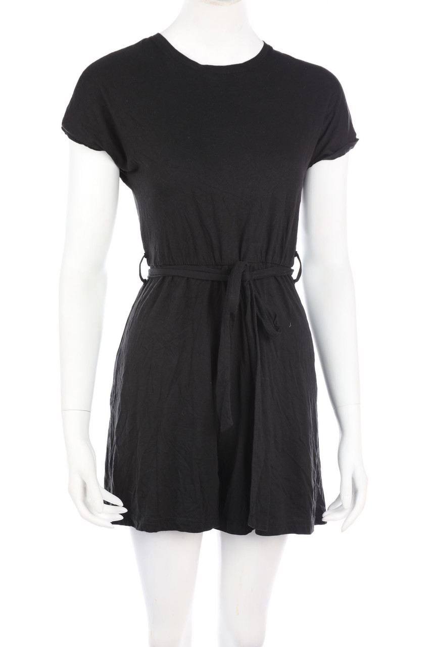 even&odd - Kurzarm-Playsuit mit Gürtel - S