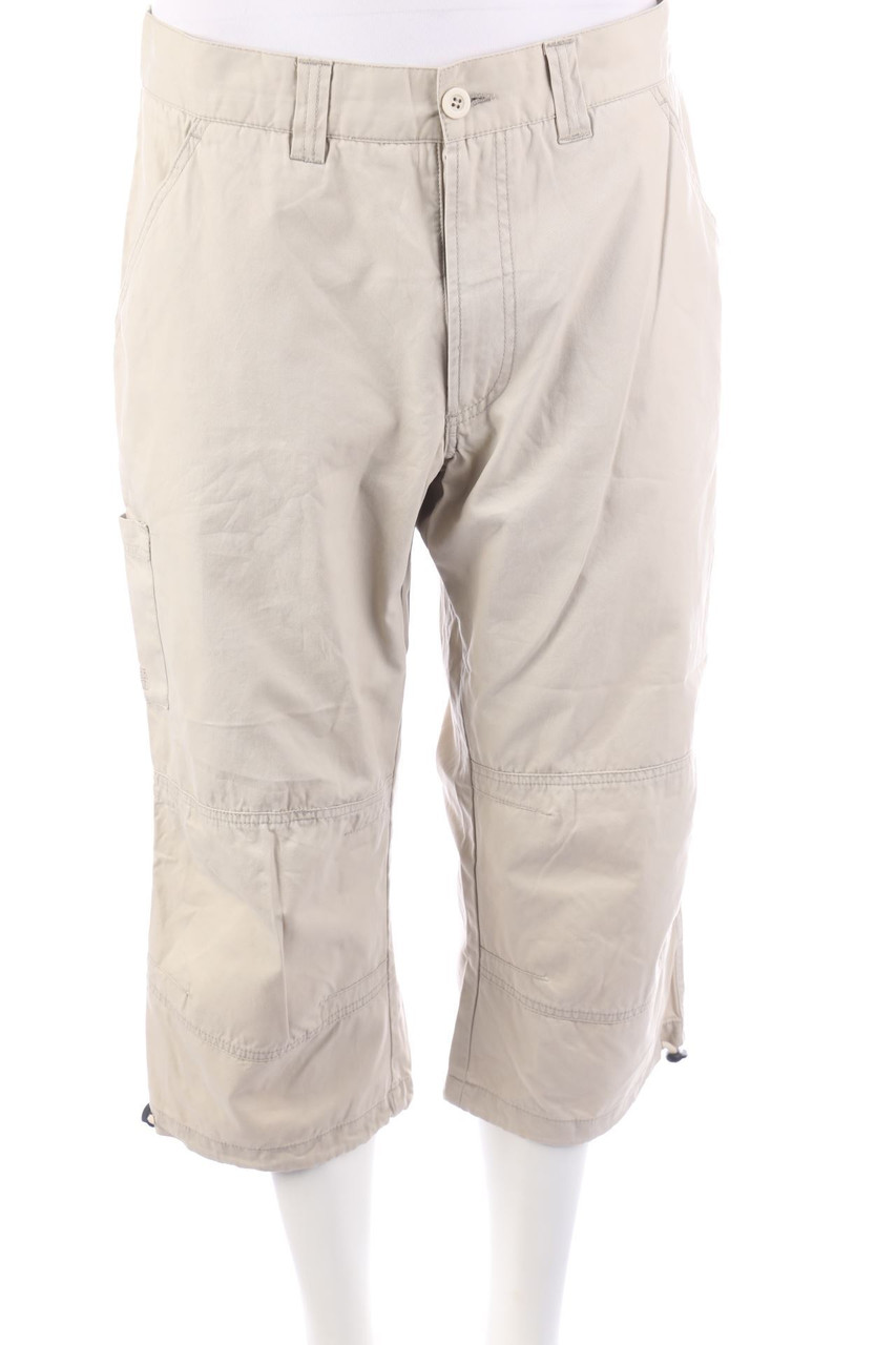 GLOBETROTTER - Jeans-Shorts mit aufgesetzten Taschen - 52