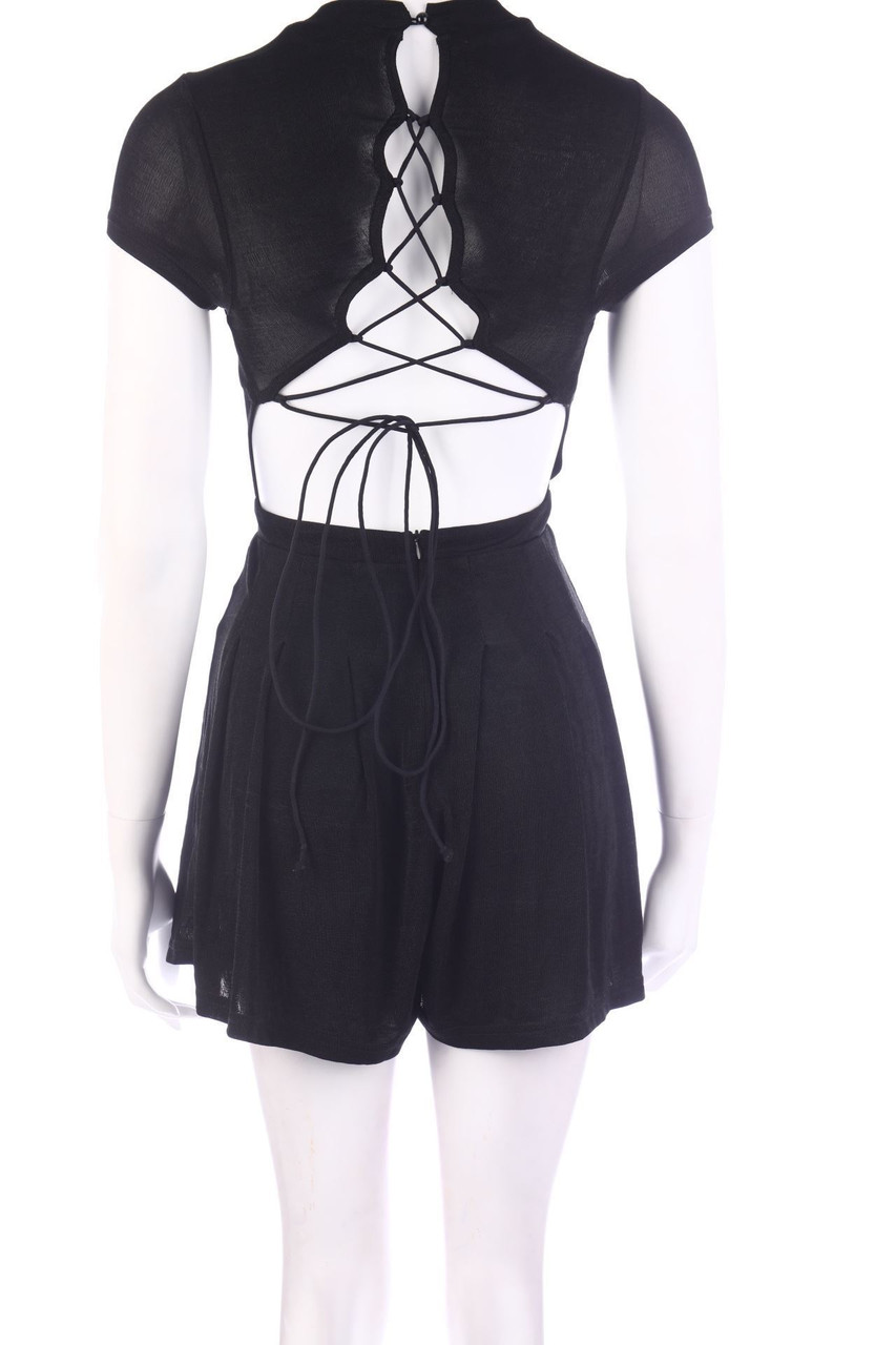 SHEIN - Playsuit mit Schnürung - S