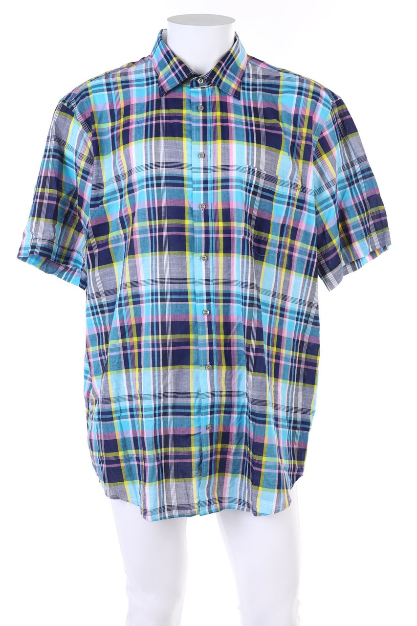 MARCO DONATI - Kurzarm-Hemd mit Karo-Muster - 45