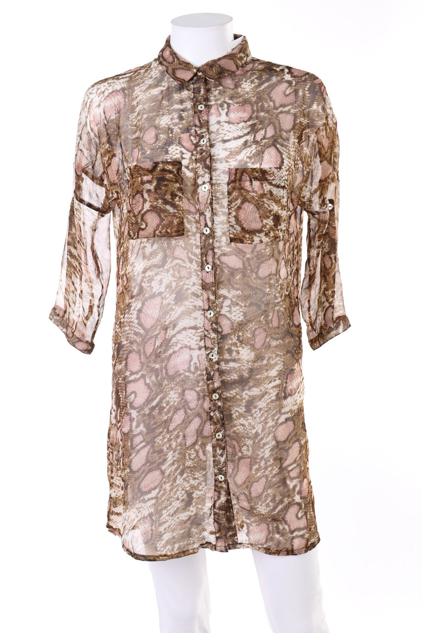 Ohne Label - Hemd-Bluse mit 3/4-Ärmel - S