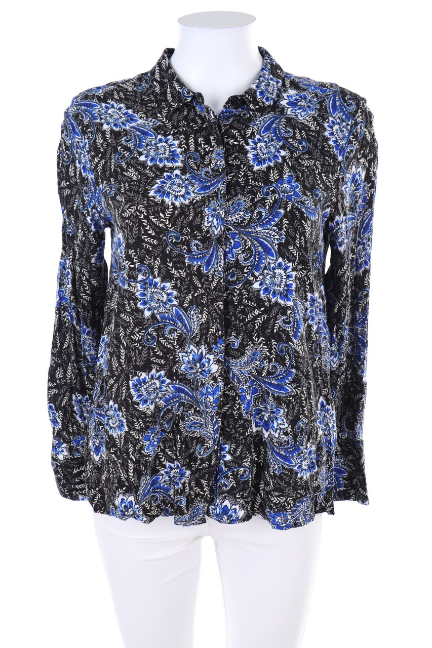 soyaconcept - Hemd-Bluse mit floralem Muster - M