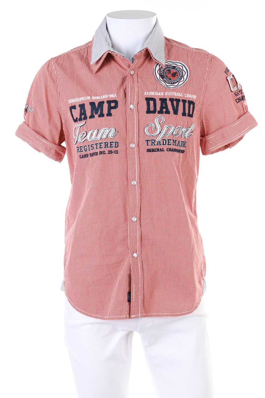 Camp David - Kurzarm-Hemd mit Karo-Muster - S