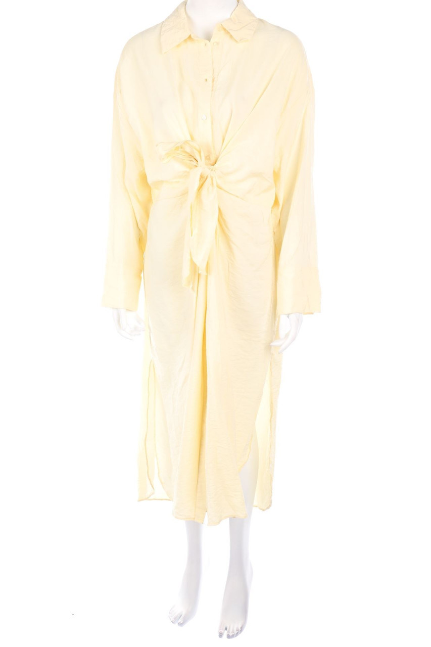 H&M - Clean Chic-Maxi-Kleid aus Viskose-Mix zum Knoten - XL