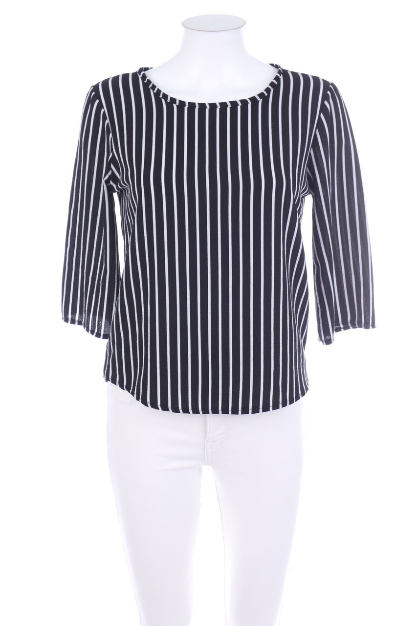 zebra - Streifen-Bluse mit 3/4-Ärmel - XS