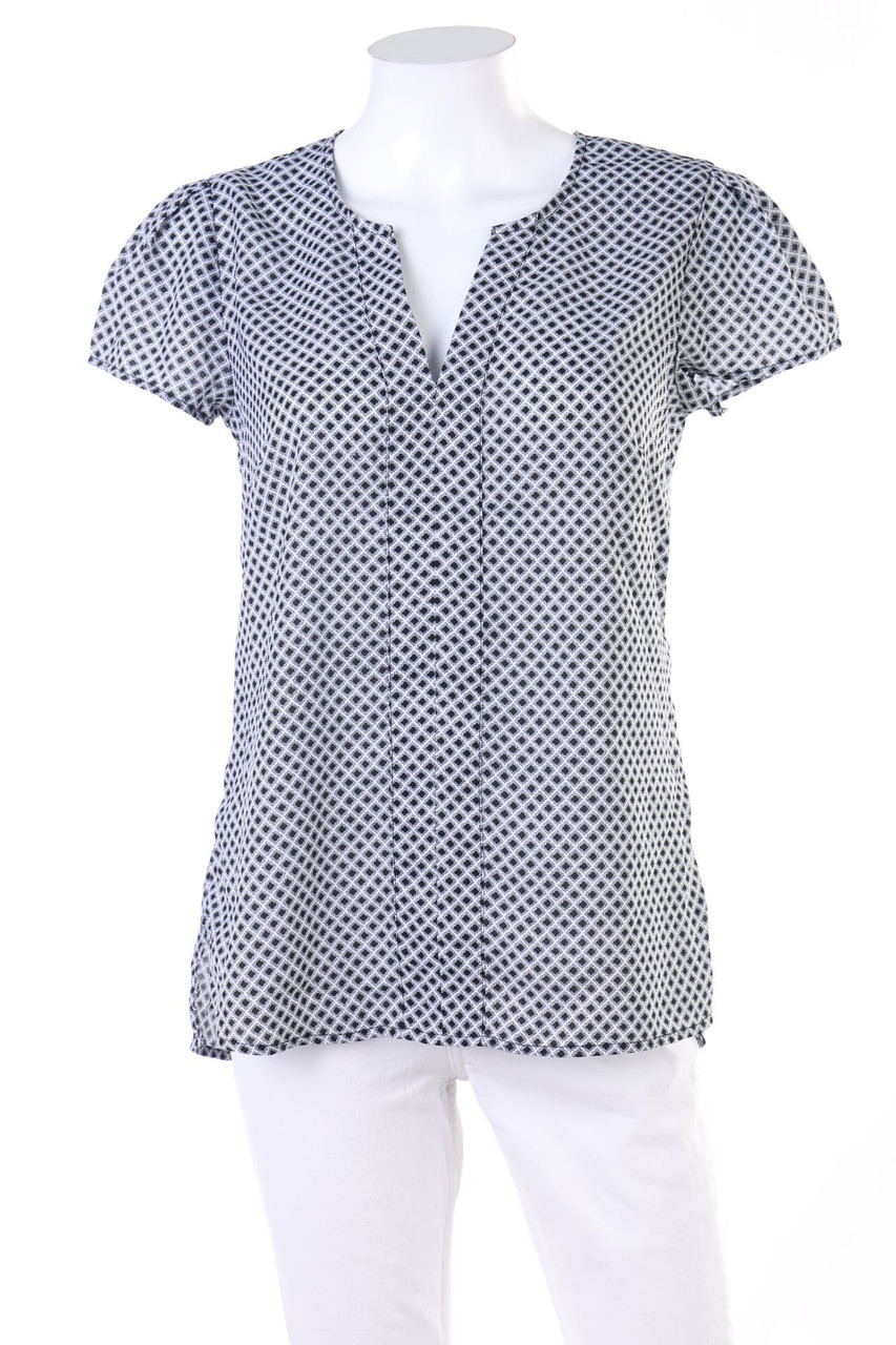 woman by Tchibo - Kurzarm-Bluse mit Geo-Print - D 36-38