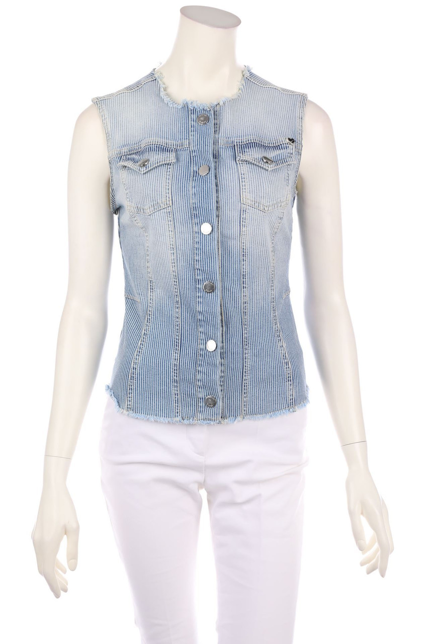 TWINSET - Jeans-Bluse mit Streifen - XS