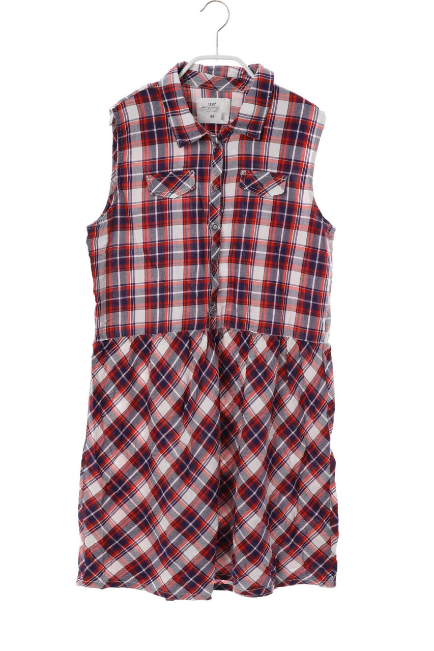 H&M - Kleid mit Tartan-Muster - 170