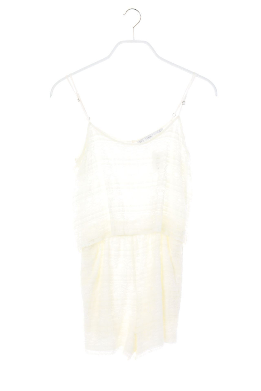 ZARA TRF - Playsuit aus Spitze im Layer Look - XS