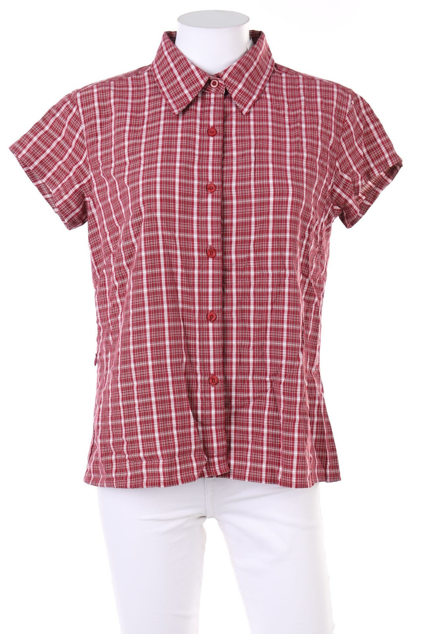 THE NORTH FACE - Tartan-Hemd-Bluse mit kurzem Ärmel - L