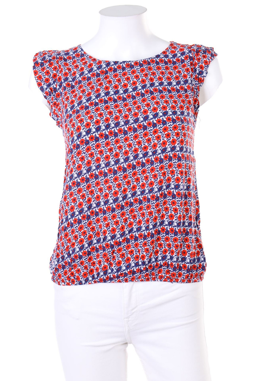 Ohne Label - Blusentop mit floralem Muster - D 36