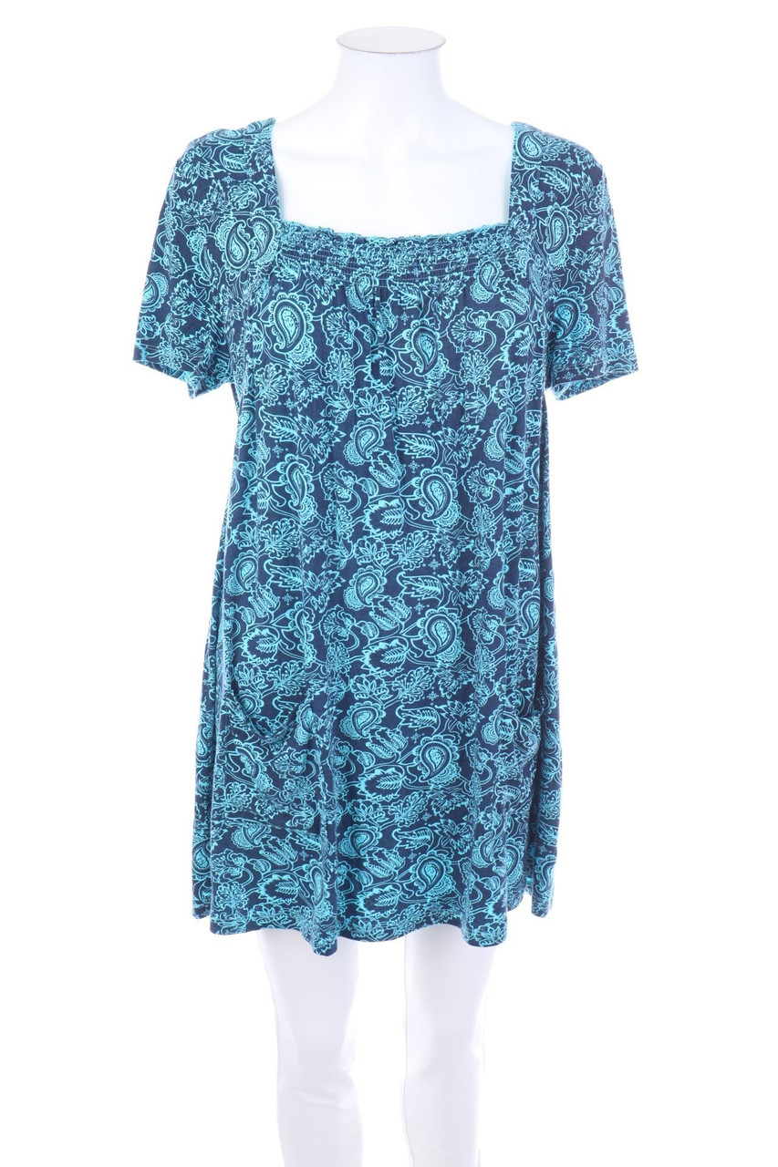 bonprix collection - Kurzarm-Bluse mit Ethno-Print - D 40-42