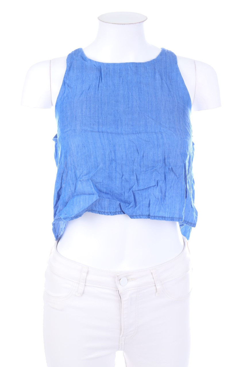 TALLY WEiJL - Top in Denim-Optik zum Knoten - D 36