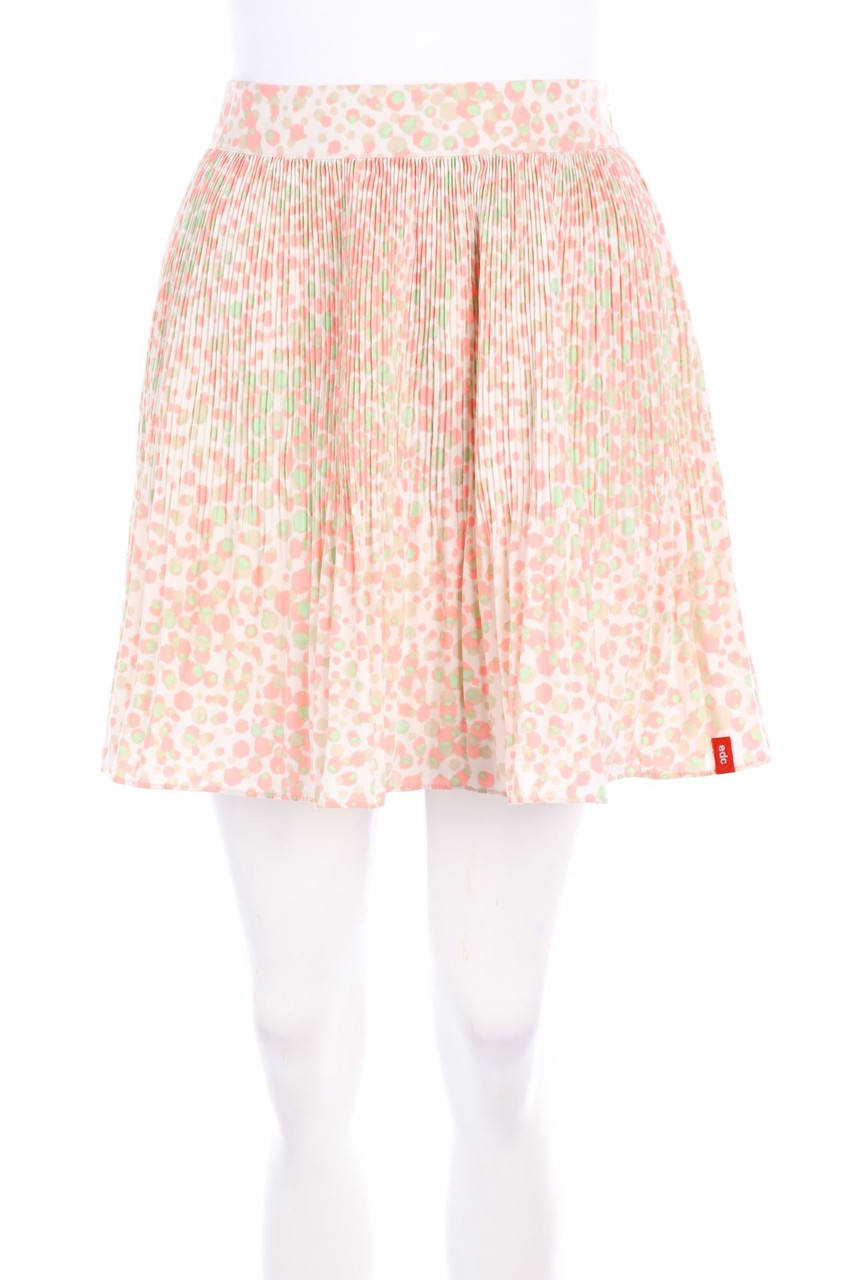 ESPRIT de corp - Plissé-Mini-Rock mit Print - D 40