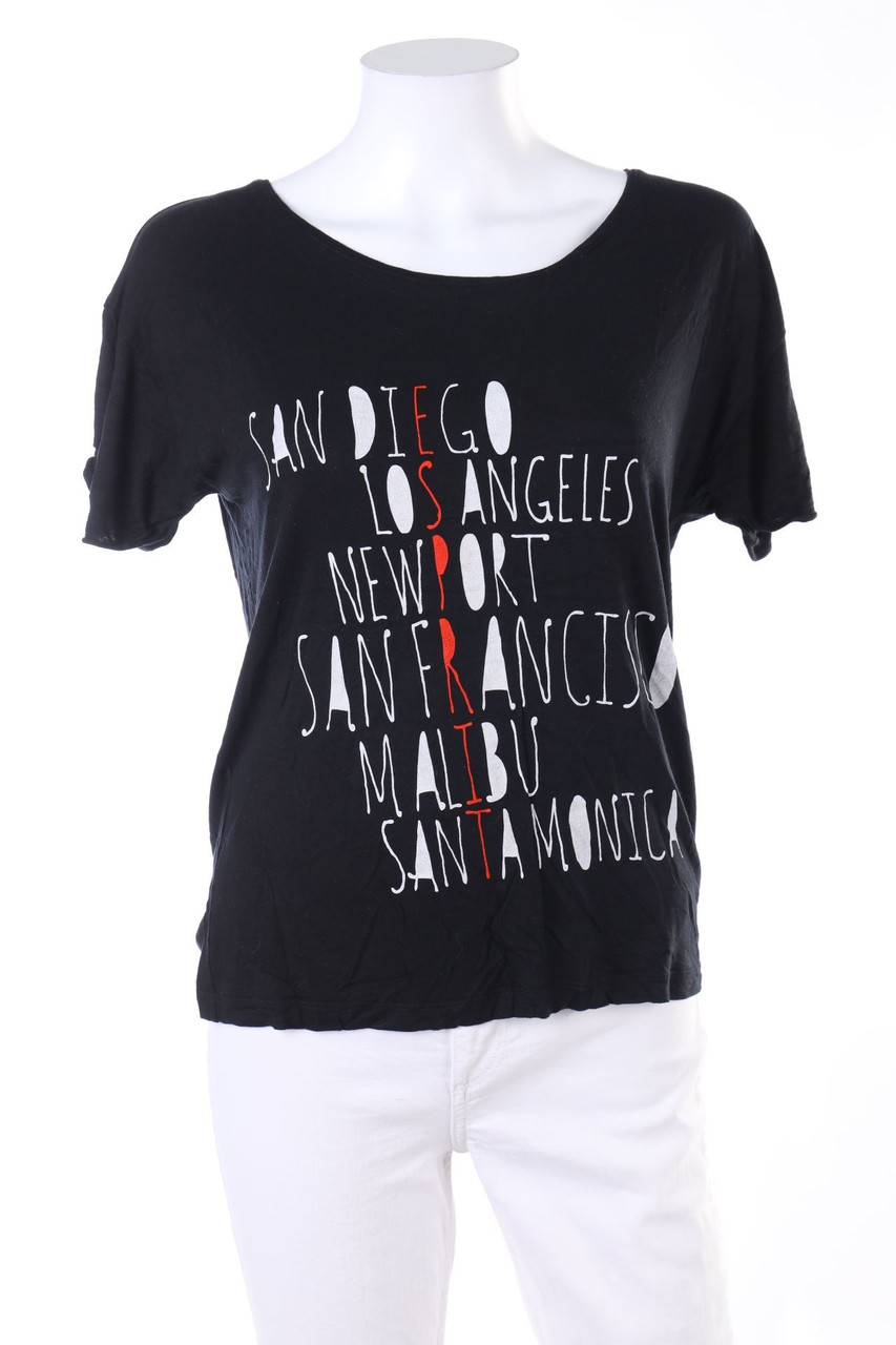 ESPRIT - Kurzarm-Shirt mit Print - S