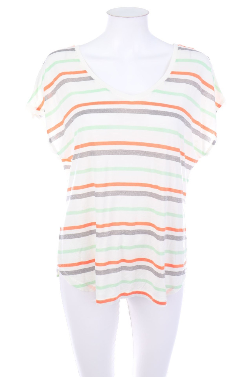 b.young - Kurzarm-Shirt mit Streifen - D 44