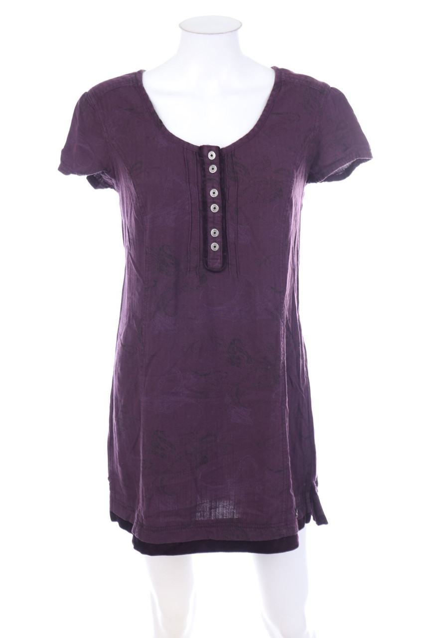 CECIL - Minikleid mit Samt - S