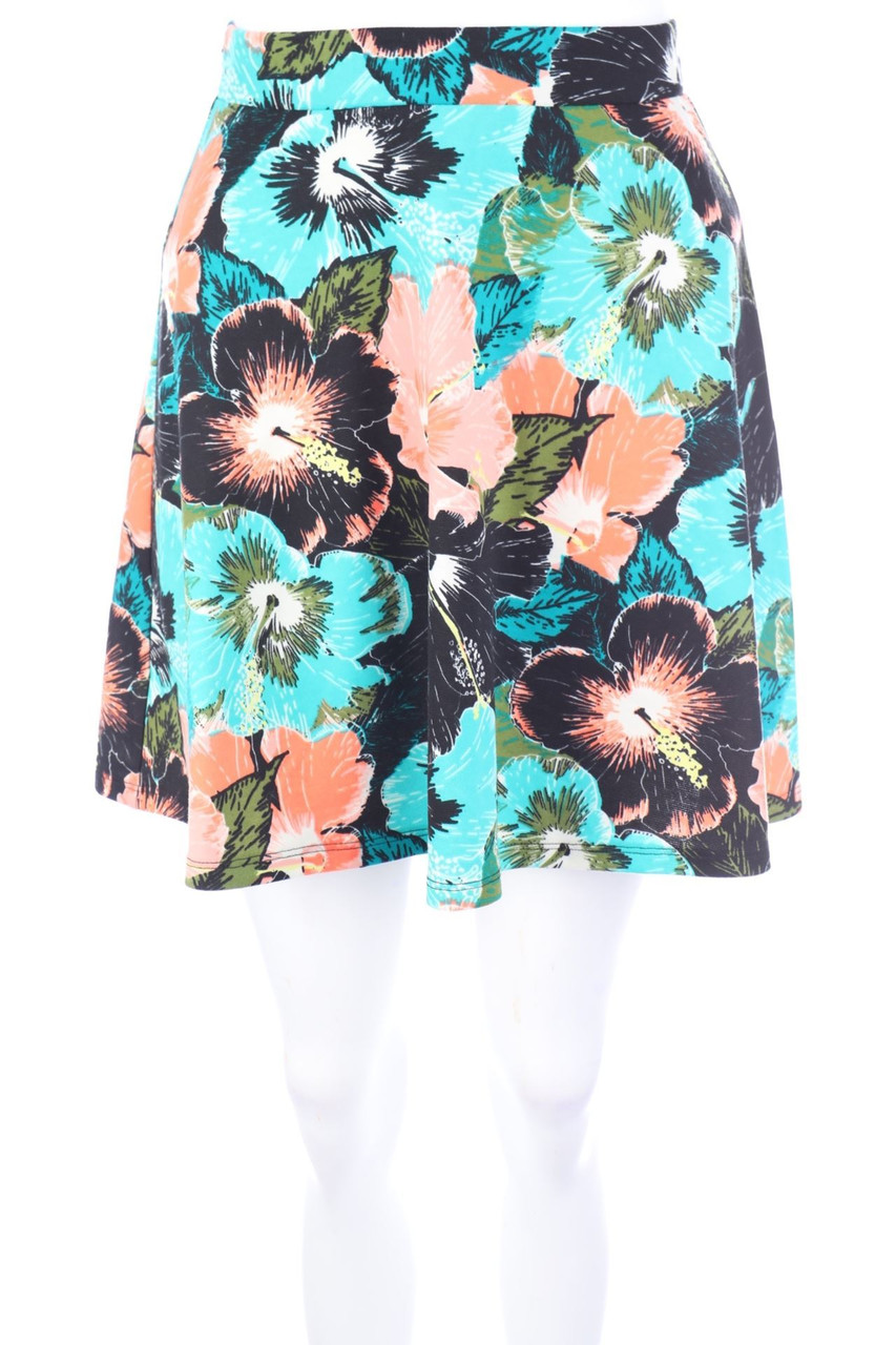 H&M - Minirock mit Blumen-Print - XS