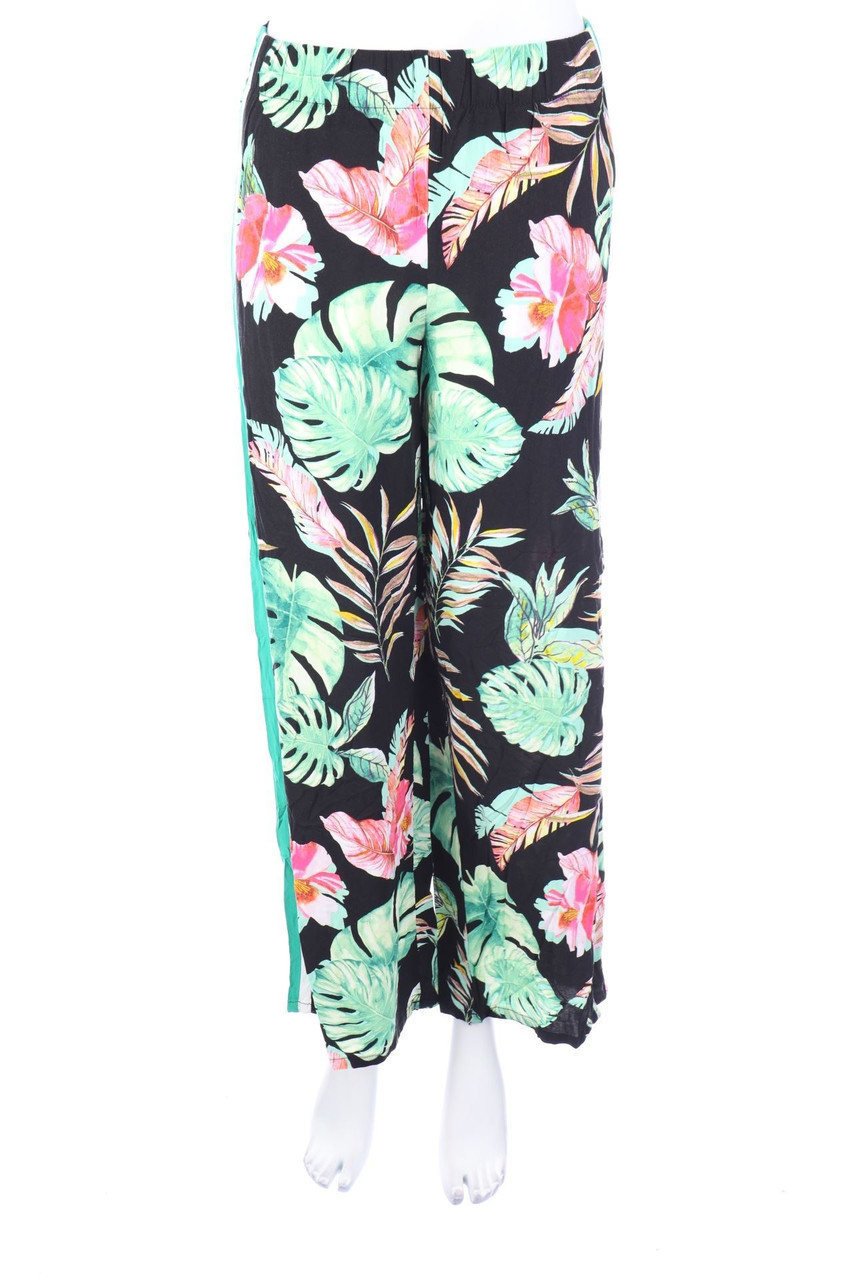 LC WAIKIKI CASUAL - Palazzo-Hose mit Tropical Print - D 36