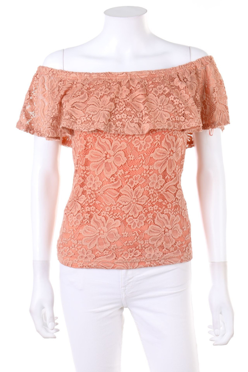 zebra - Bluse aus Spitze - S