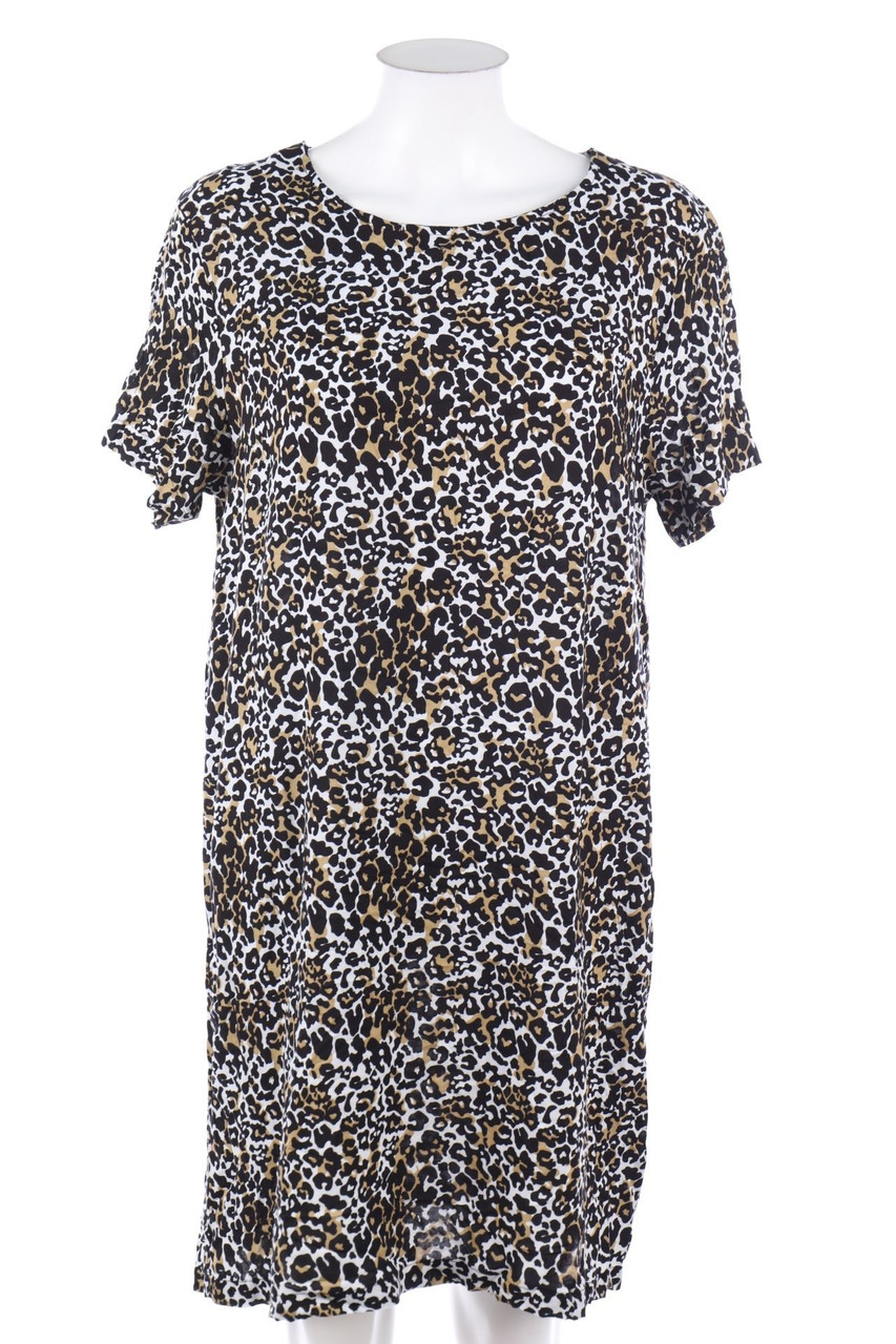 WOMEN ONLY - Shift-Kleid mit Leo-Print - D 44